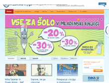 Tablet Screenshot of mladinska.com